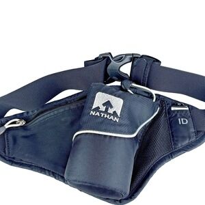 Nathan Peak Insulated Hydration Waist Pack Black -Pack Only, Bottle Not Included
